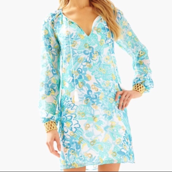 Lilly Pulitzer Dresses & Skirts - Lilly Pulitzer Saria Silk Tunic Dress, In A Pinch